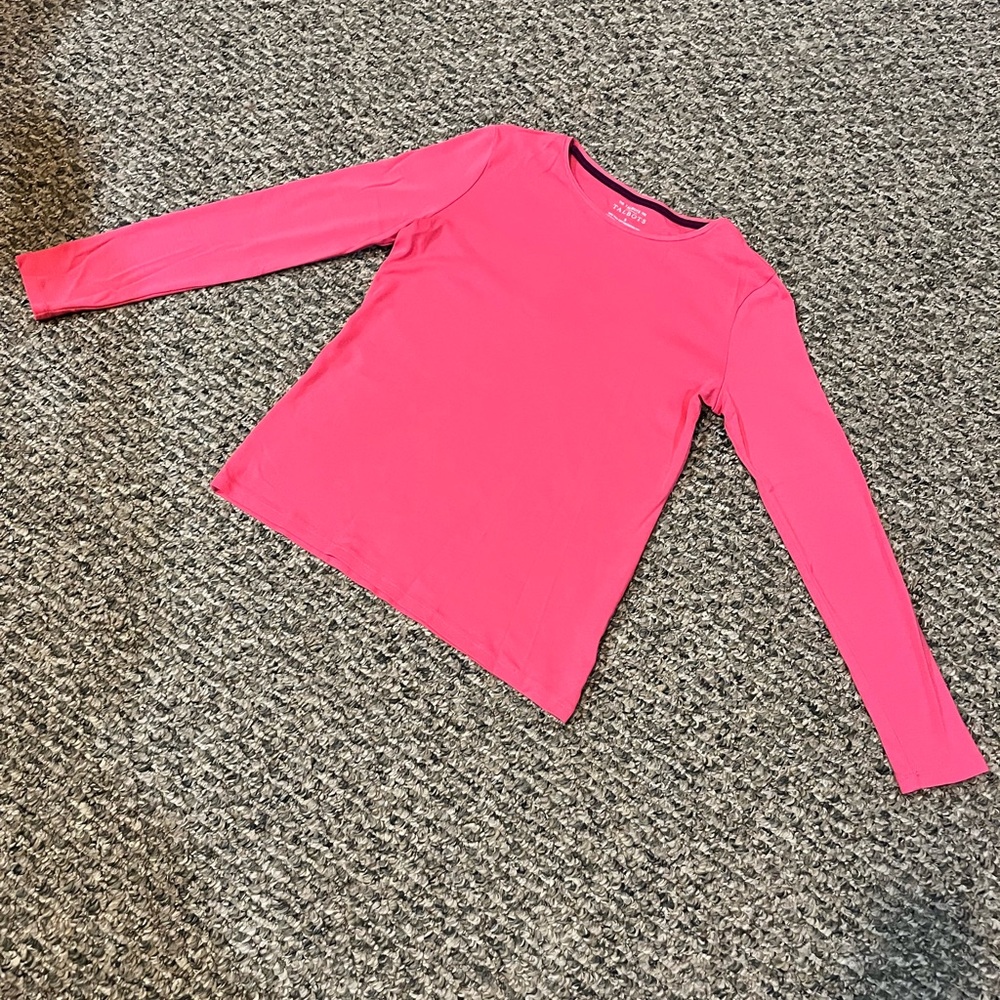 Talbots Tee Hot Pink Long Sleeve T-shirt